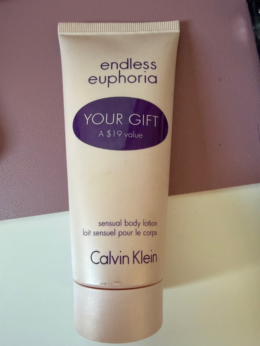 Calvin Klein Endless Euphoria Body Lotion - Cream with Purple